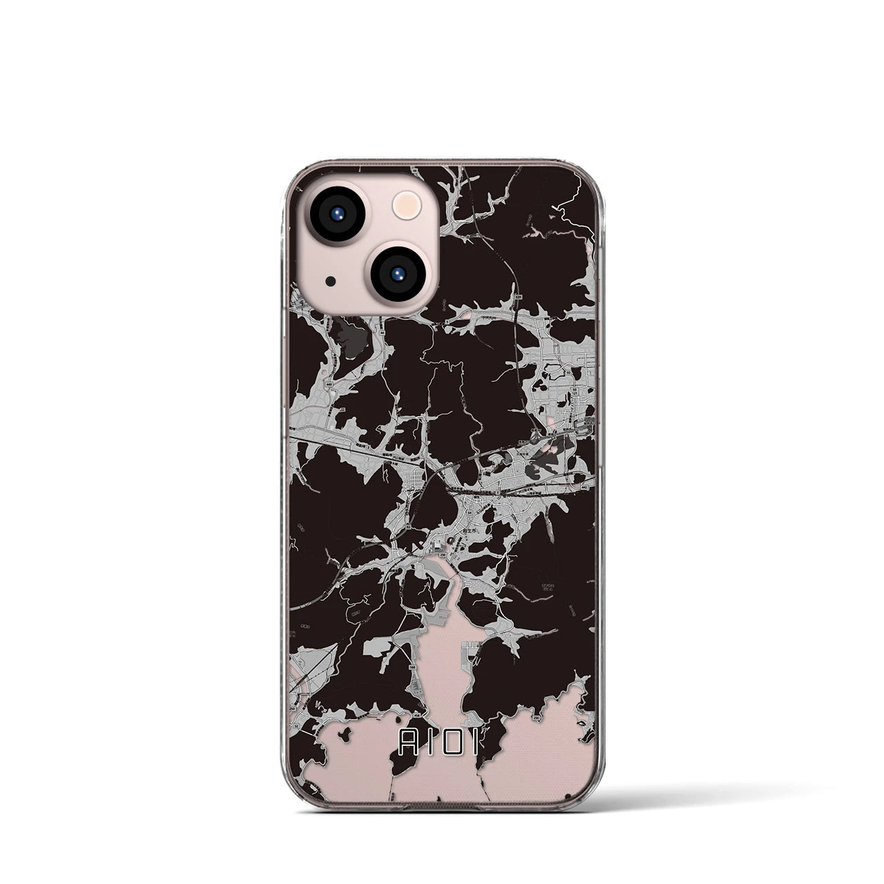 【相生(兵庫県)】地図柄iPhoneケース(クリアタイプ)