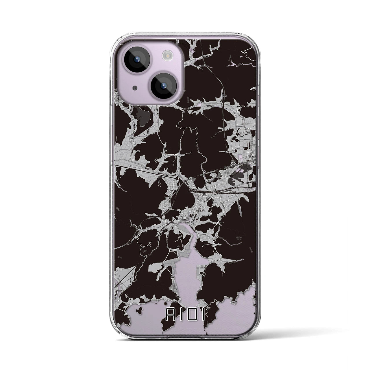 【相生(兵庫県)】地図柄iPhoneケース(クリアタイプ)