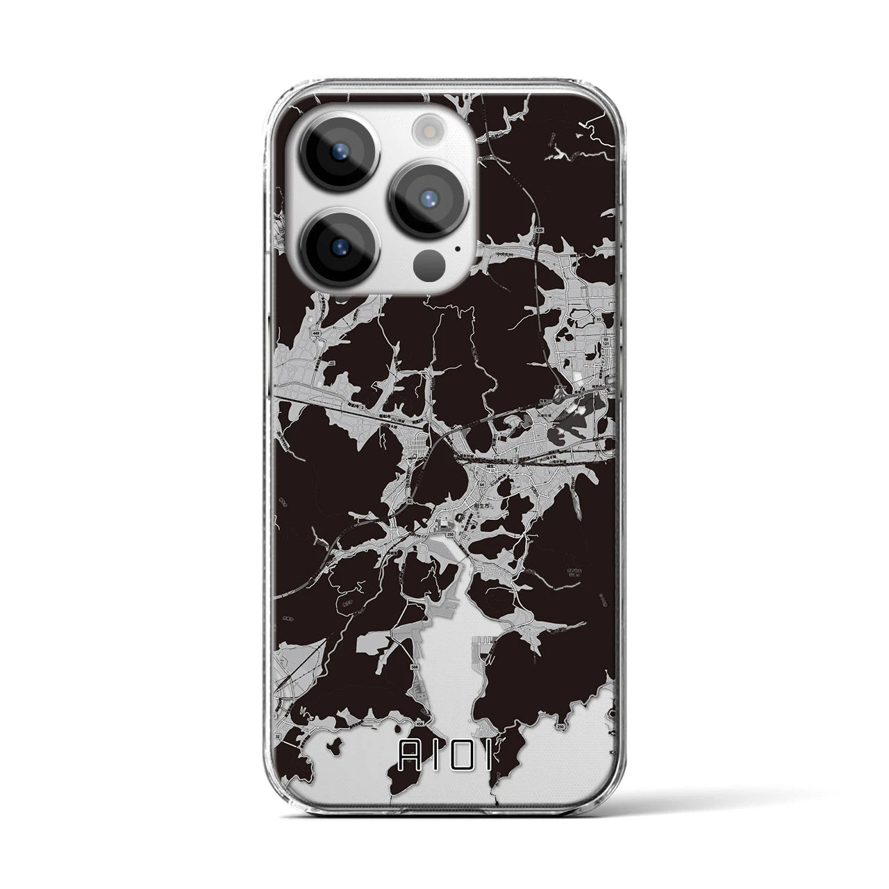 【相生(兵庫県)】地図柄iPhoneケース(クリアタイプ)