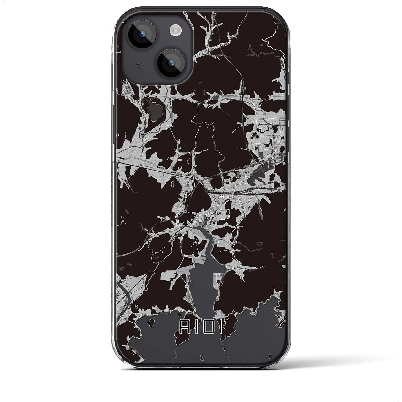 【相生(兵庫県)】地図柄iPhoneケース(クリアタイプ)