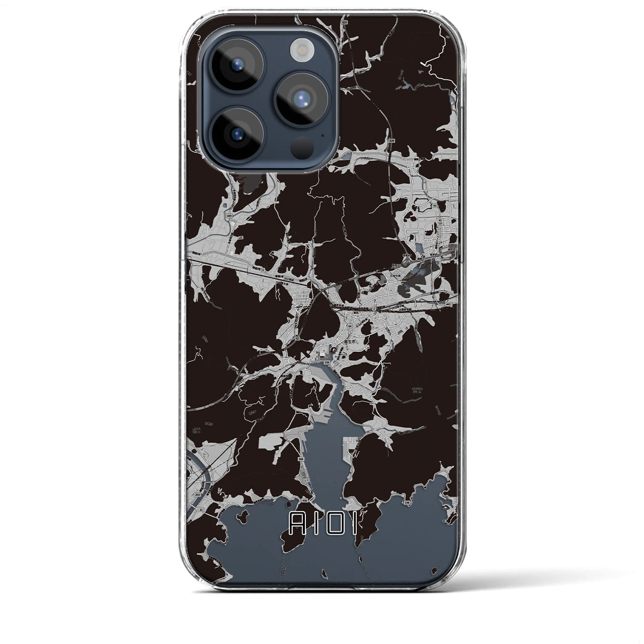 【相生(兵庫県)】地図柄iPhoneケース(クリアタイプ)