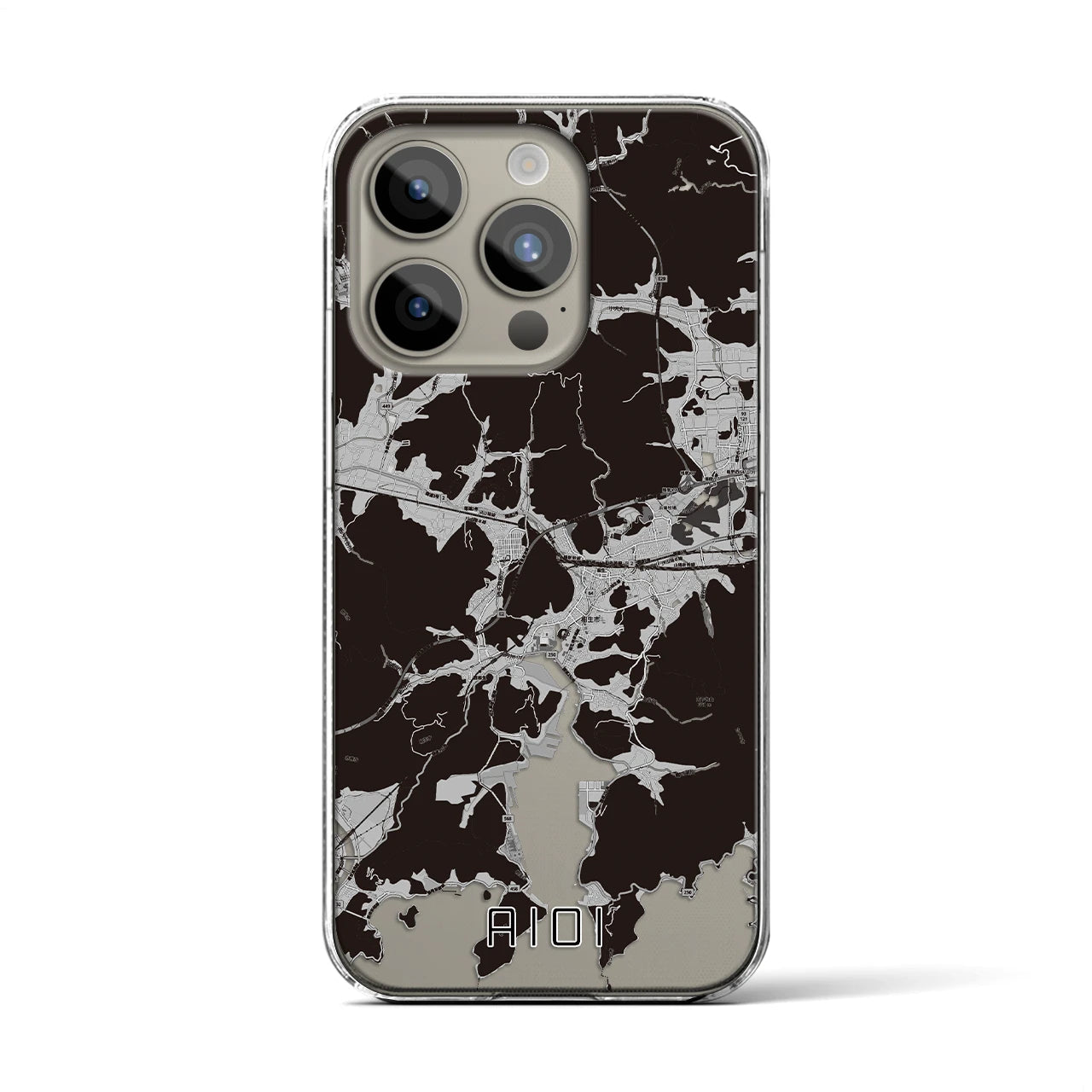 【相生(兵庫県)】地図柄iPhoneケース(クリアタイプ)