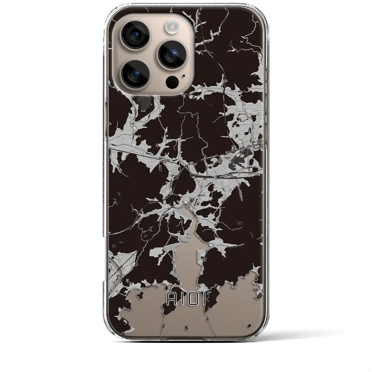 【相生(兵庫県)】地図柄iPhoneケース(クリアタイプ)