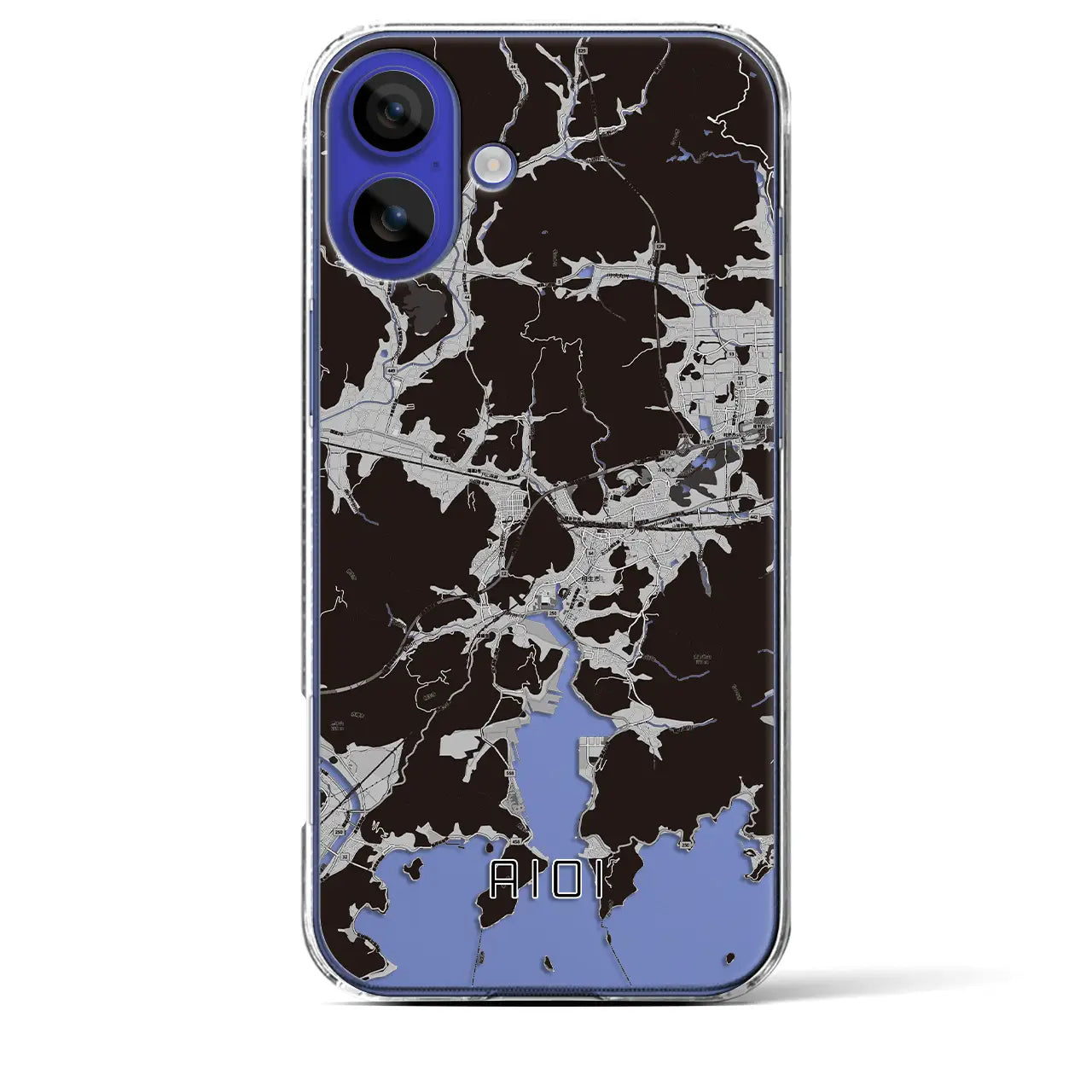 【相生(兵庫県)】地図柄iPhoneケース(クリアタイプ)