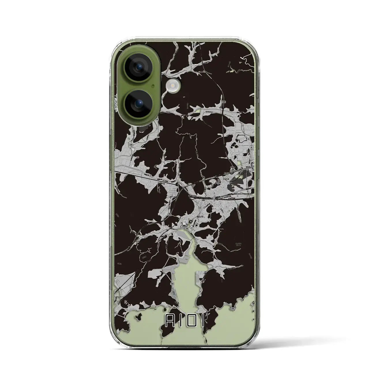 【相生(兵庫県)】地図柄iPhoneケース(クリアタイプ)