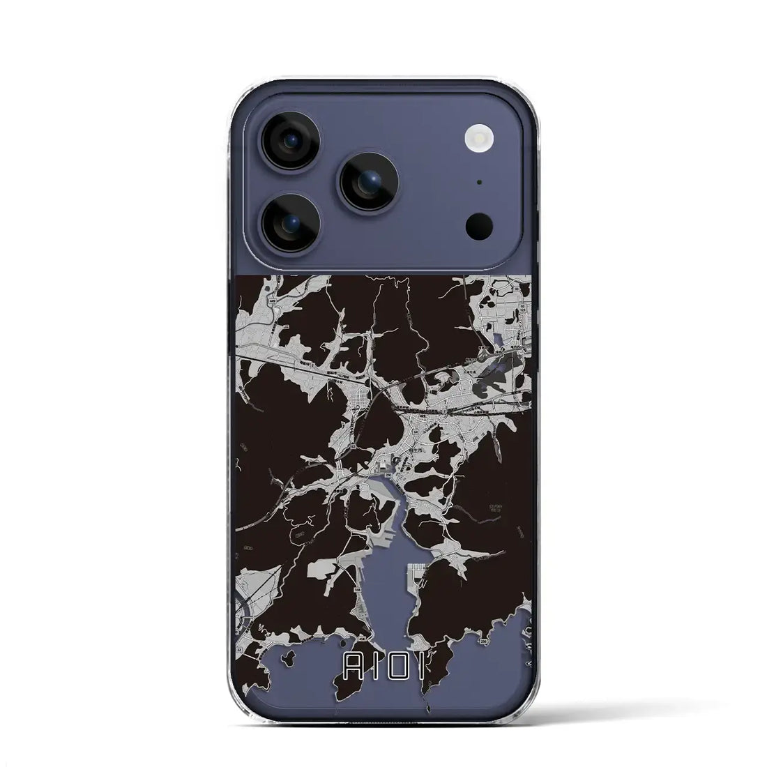 【相生(兵庫県)】地図柄iPhoneケース(クリアタイプ)