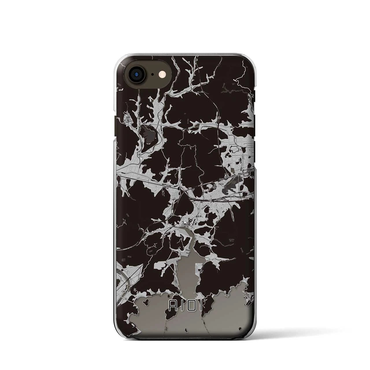 【相生(兵庫県)】地図柄iPhoneケース(クリアタイプ)