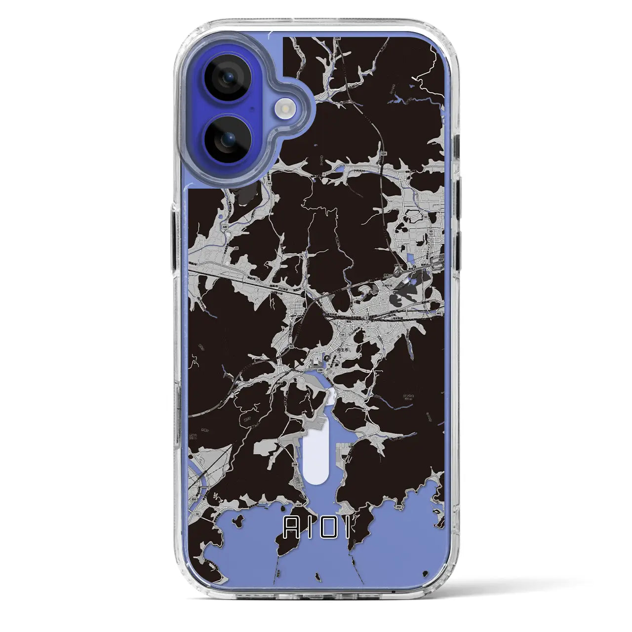【相生(兵庫県)】地図柄iPhoneケース(MagSafeタイプ)