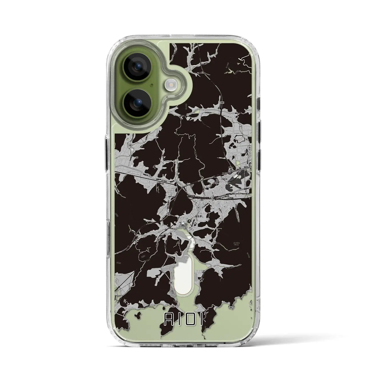 【相生(兵庫県)】地図柄iPhoneケース(MagSafeタイプ)