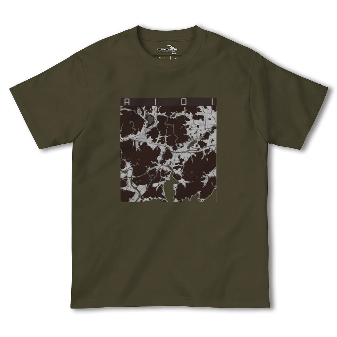 【相生(兵庫県)】地図柄ヘビーウェイトTシャツ