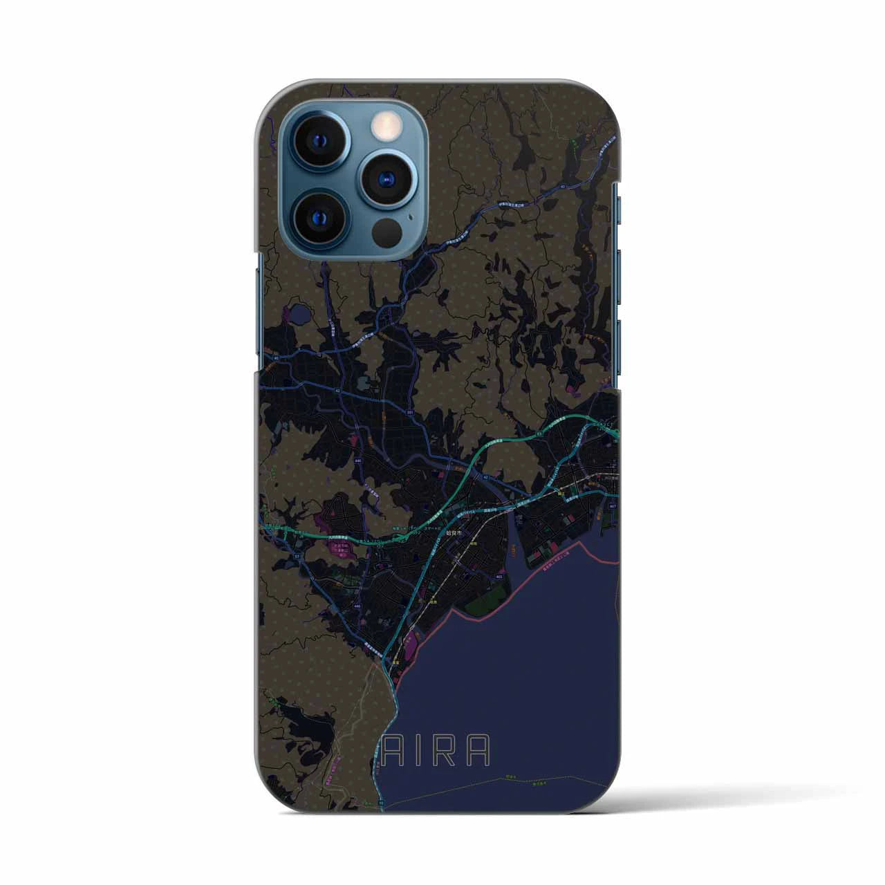 【姶良(鹿児島県)】地図柄iPhoneケース(バックカバータイプ)