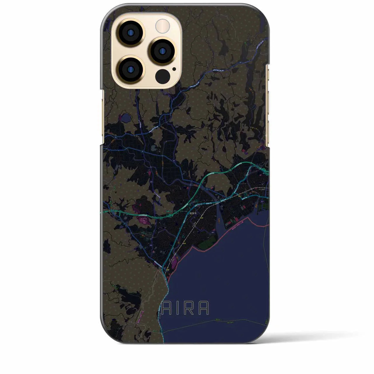 【姶良(鹿児島県)】地図柄iPhoneケース(バックカバータイプ)