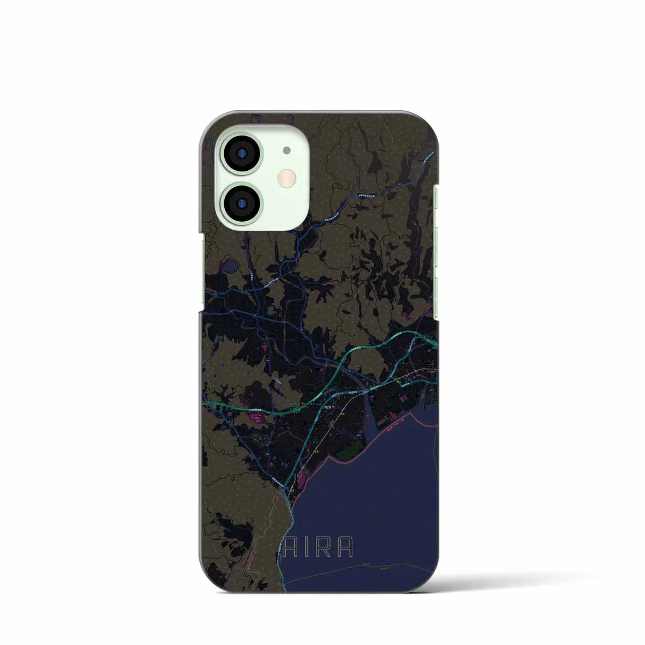 【姶良(鹿児島県)】地図柄iPhoneケース(バックカバータイプ)