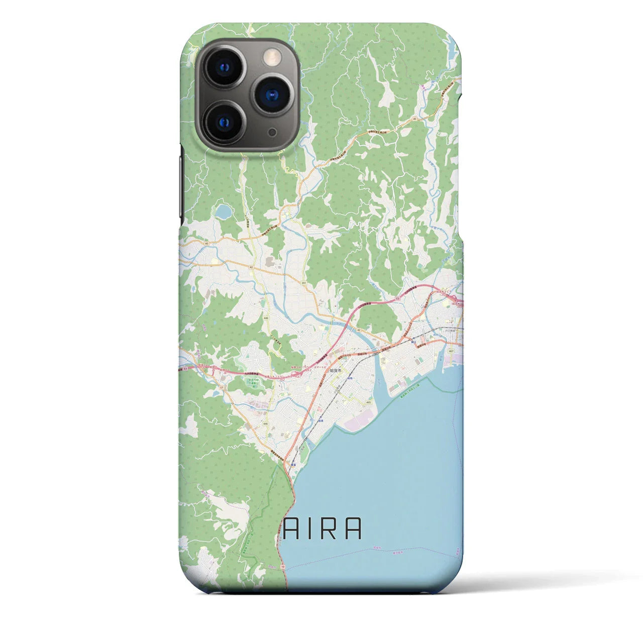 【姶良(鹿児島県)】地図柄iPhoneケース(バックカバータイプ)