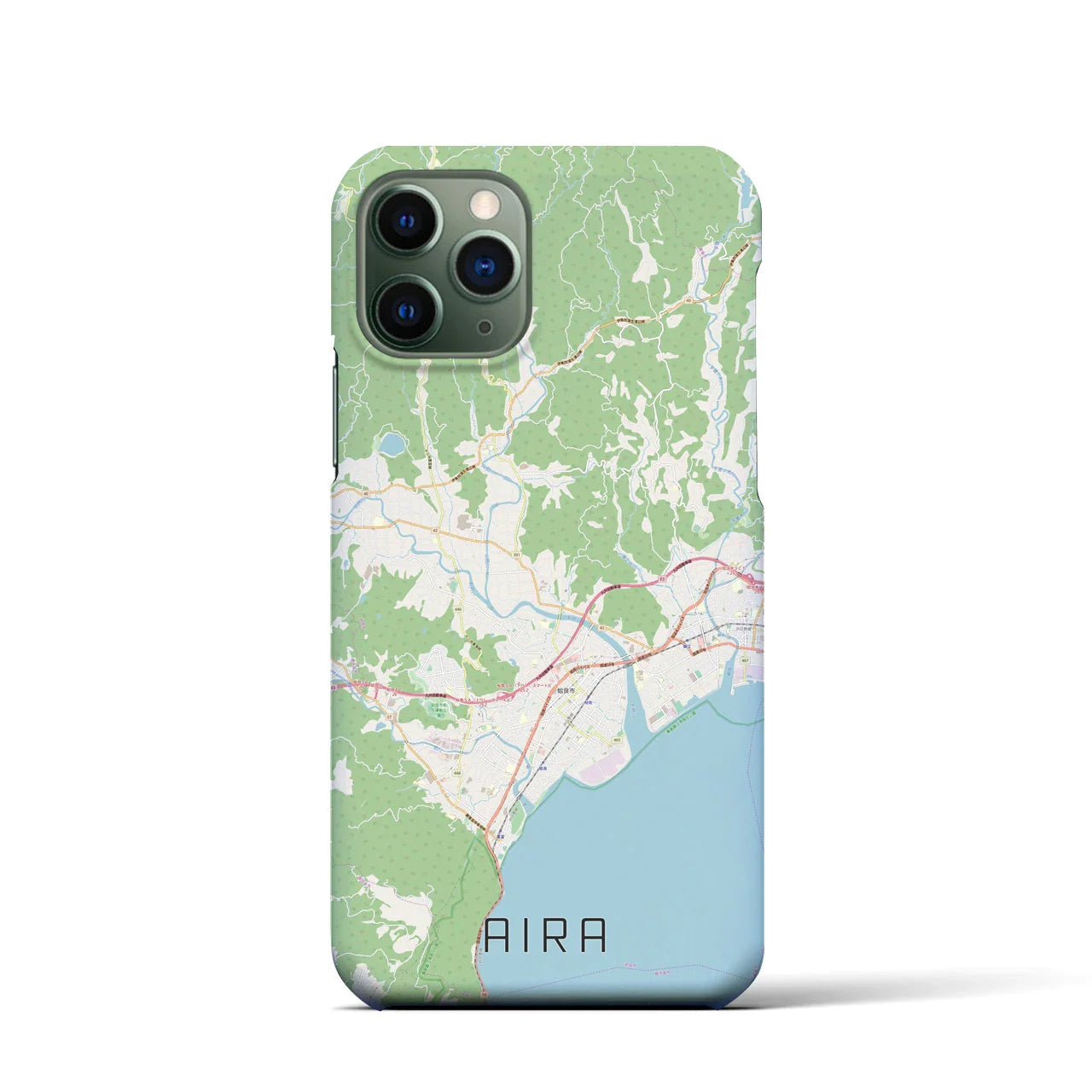 【姶良(鹿児島県)】地図柄iPhoneケース(バックカバータイプ)