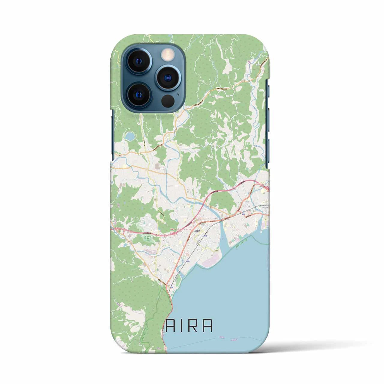 【姶良(鹿児島県)】地図柄iPhoneケース(バックカバータイプ)