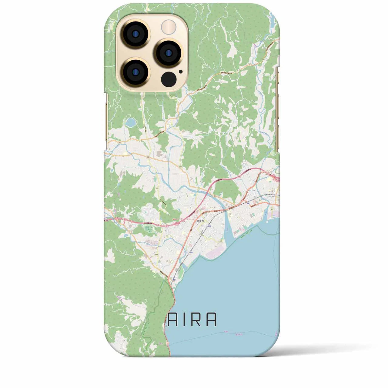 【姶良(鹿児島県)】地図柄iPhoneケース(バックカバータイプ)