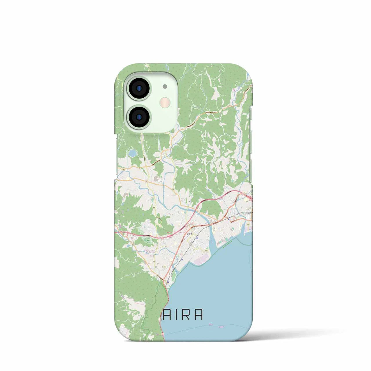 【姶良(鹿児島県)】地図柄iPhoneケース(バックカバータイプ)