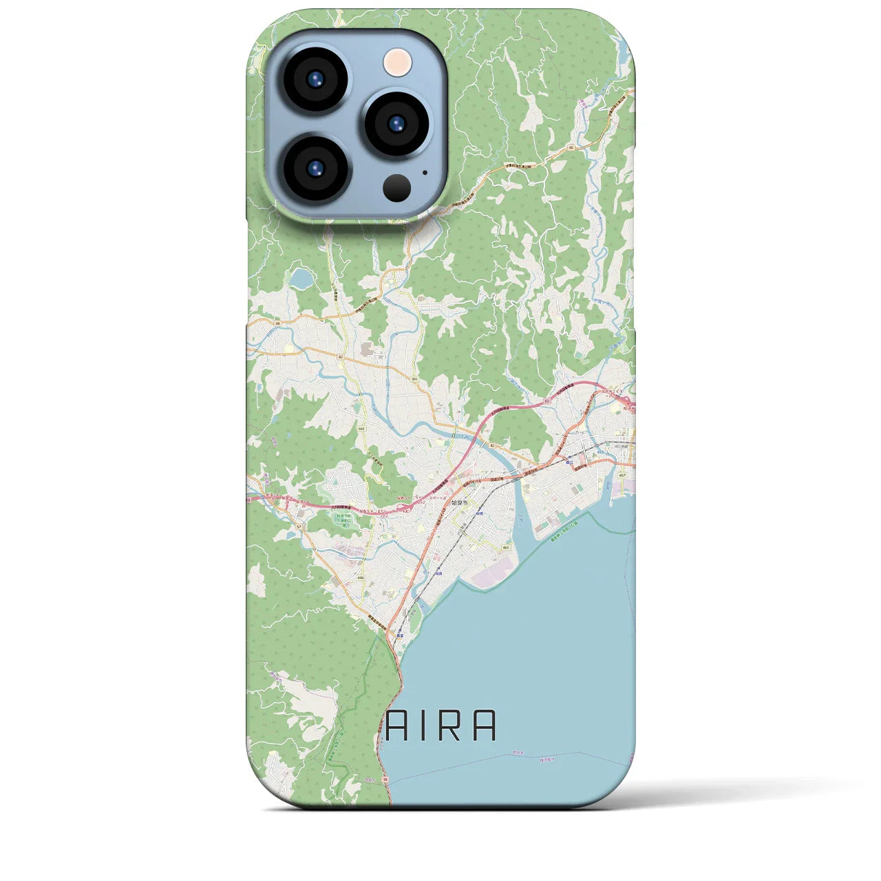 【姶良(鹿児島県)】地図柄iPhoneケース(バックカバータイプ)
