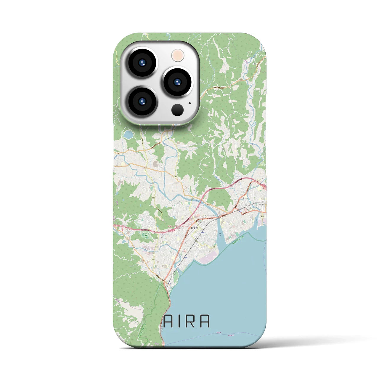 【姶良(鹿児島県)】地図柄iPhoneケース(バックカバータイプ)