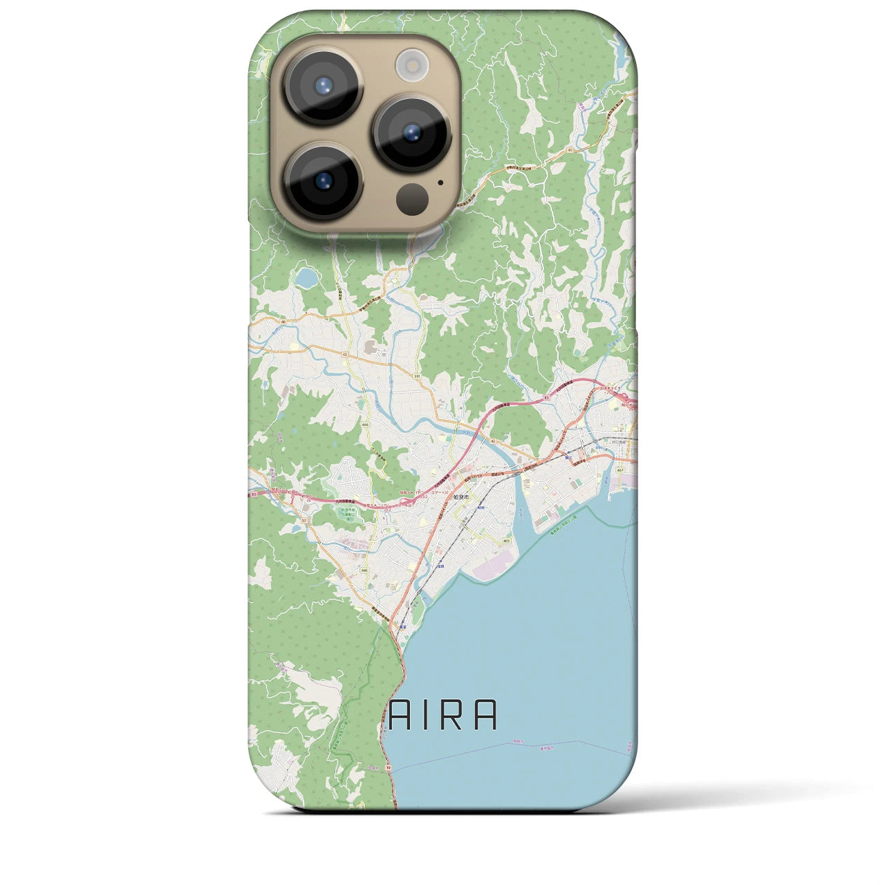 【姶良(鹿児島県)】地図柄iPhoneケース(バックカバータイプ)