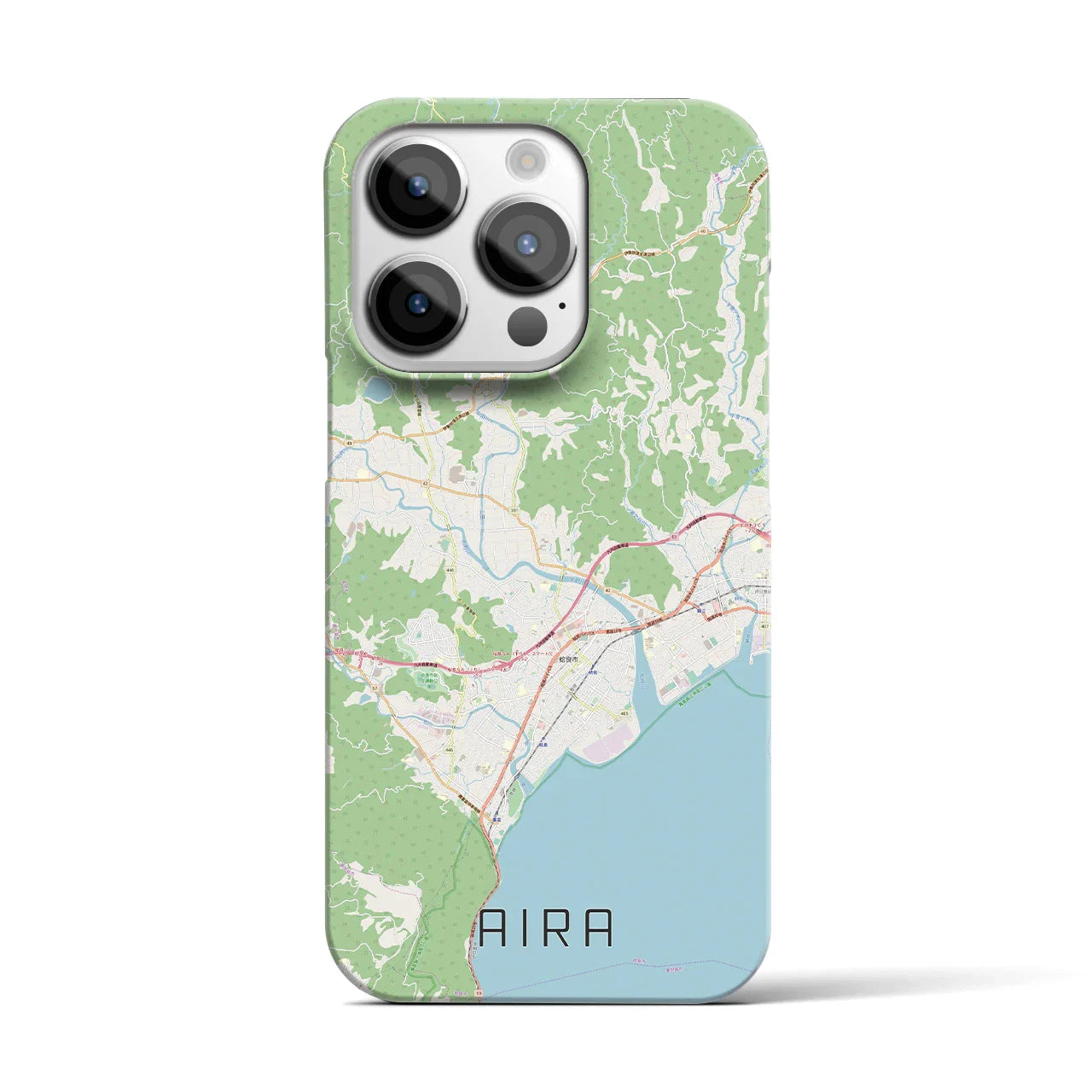 【姶良(鹿児島県)】地図柄iPhoneケース(バックカバータイプ)