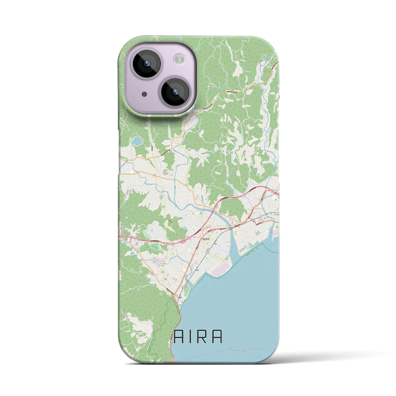 【姶良(鹿児島県)】地図柄iPhoneケース(バックカバータイプ)
