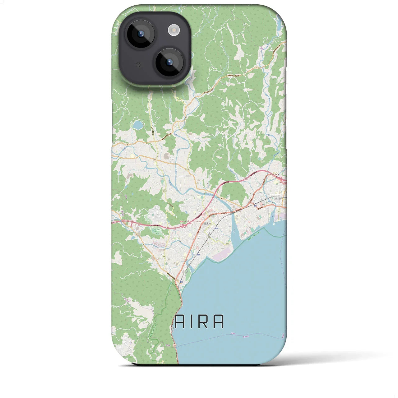 【姶良(鹿児島県)】地図柄iPhoneケース(バックカバータイプ)