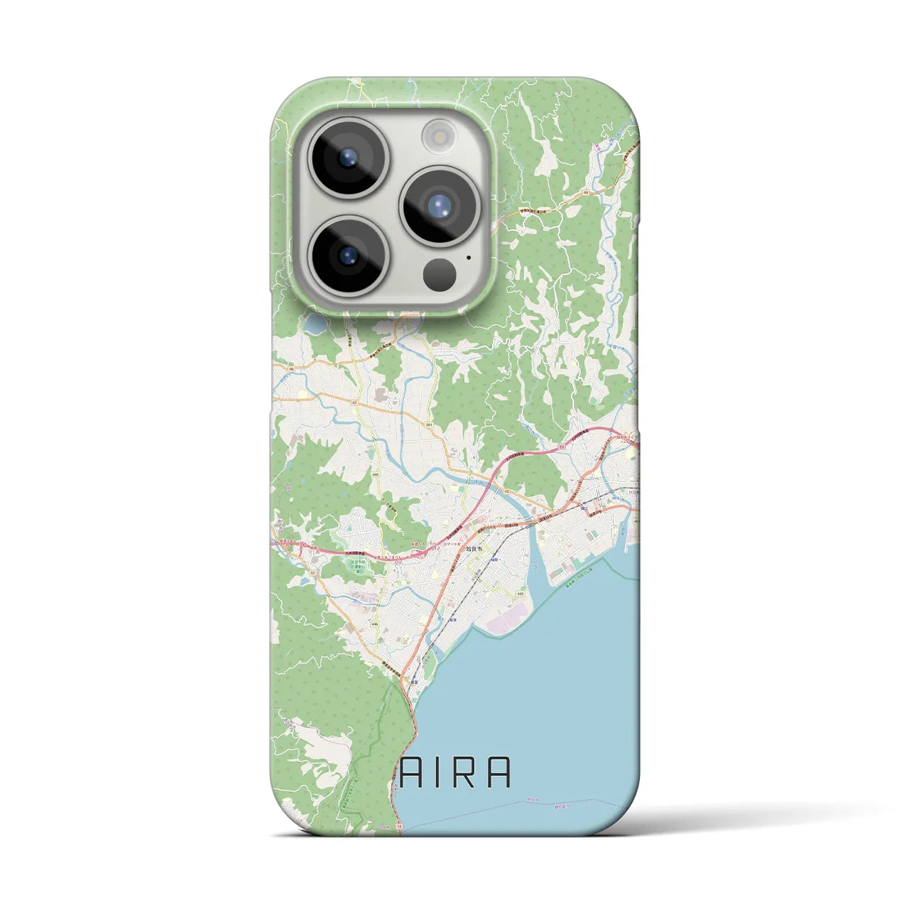【姶良(鹿児島県)】地図柄iPhoneケース(バックカバータイプ)