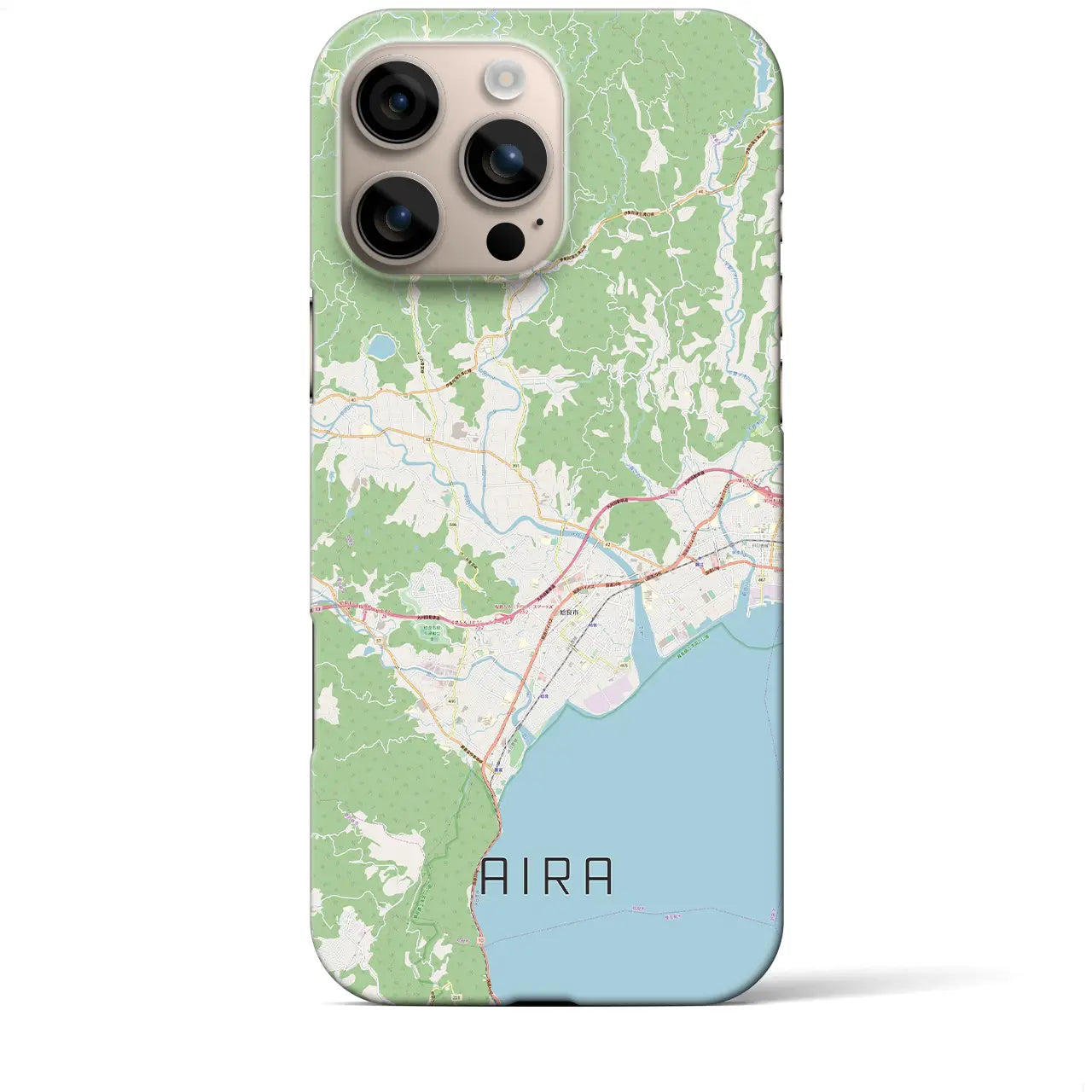 【姶良(鹿児島県)】地図柄iPhoneケース(バックカバータイプ)