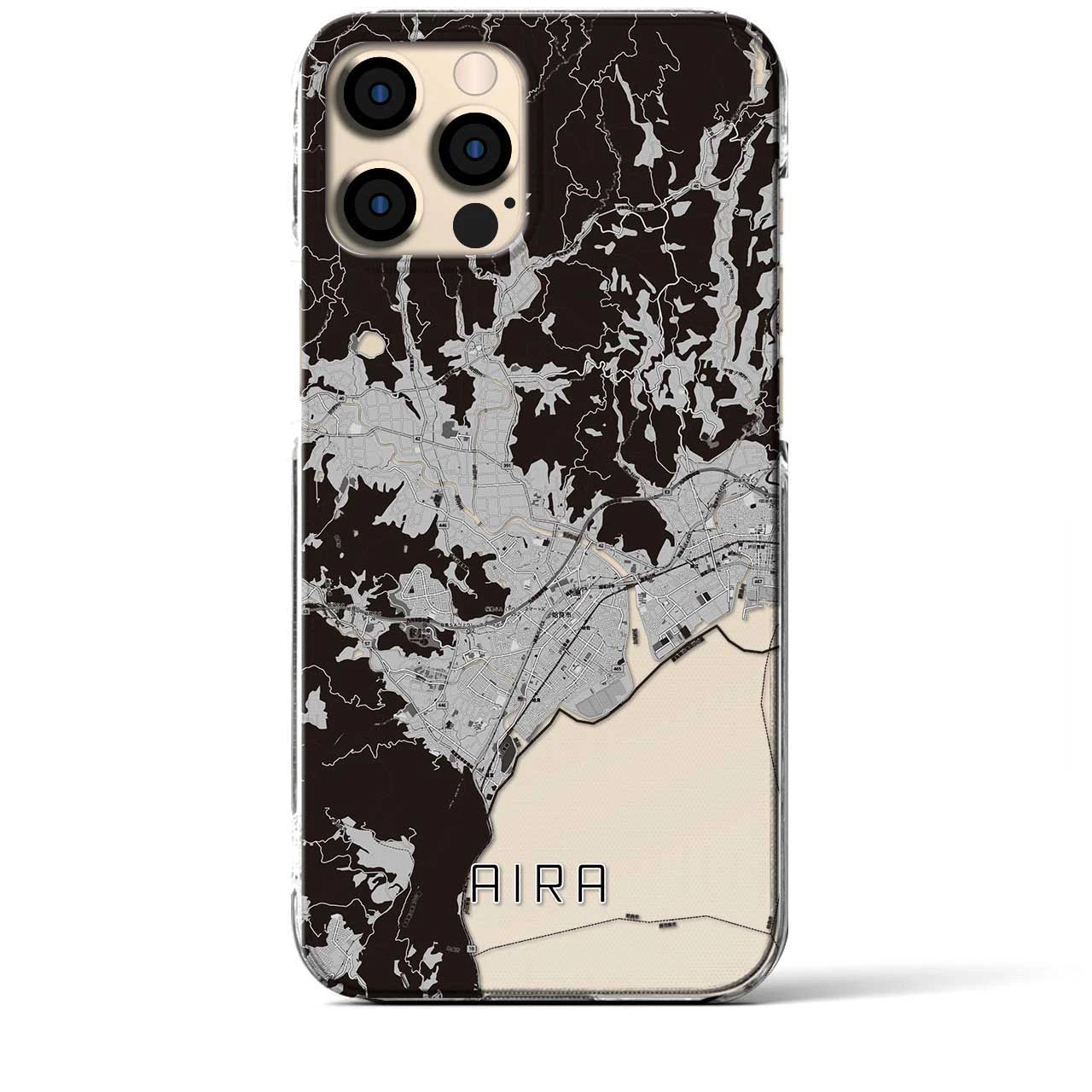 【姶良(鹿児島県)】地図柄iPhoneケース(クリアタイプ)