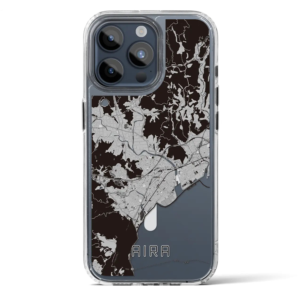 【姶良(鹿児島県)】地図柄iPhoneケース(MagSafeタイプ)