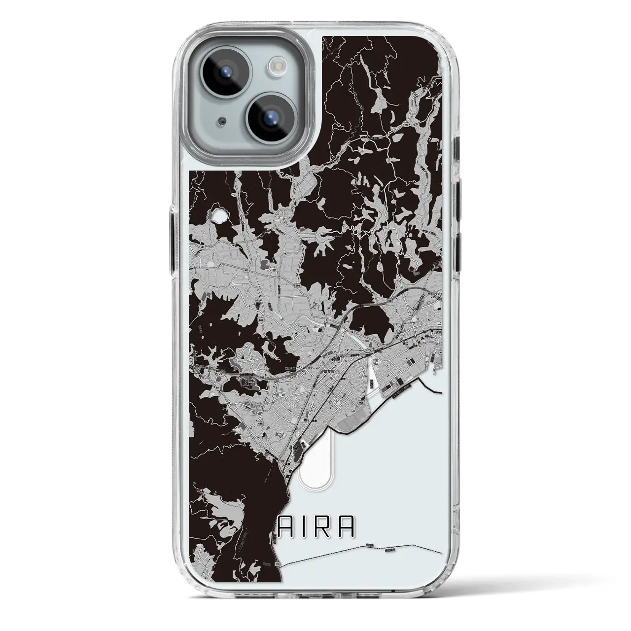 【姶良(鹿児島県)】地図柄iPhoneケース(MagSafeタイプ)
