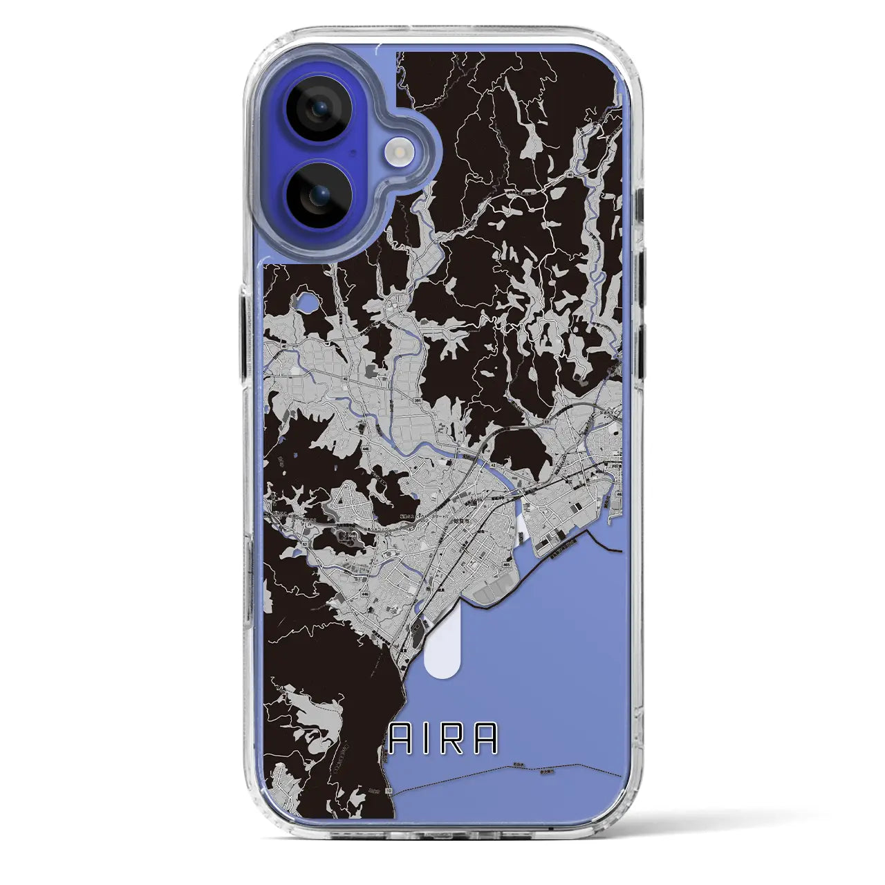 【姶良(鹿児島県)】地図柄iPhoneケース(MagSafeタイプ)