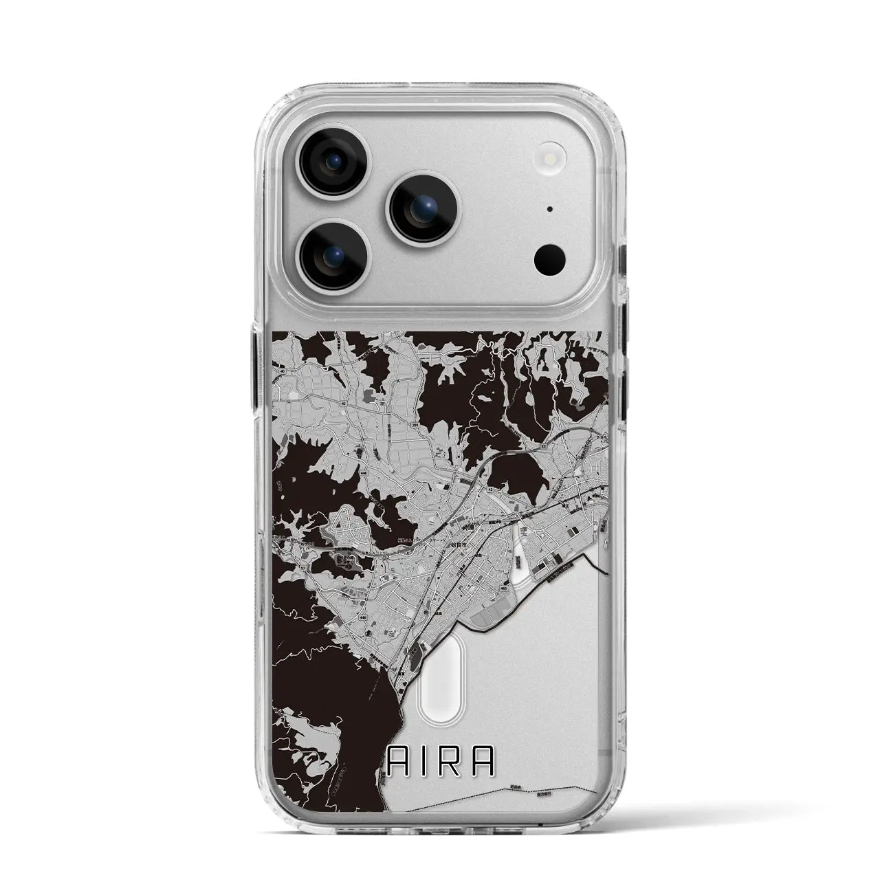 【姶良(鹿児島県)】地図柄iPhoneケース(MagSafeタイプ)