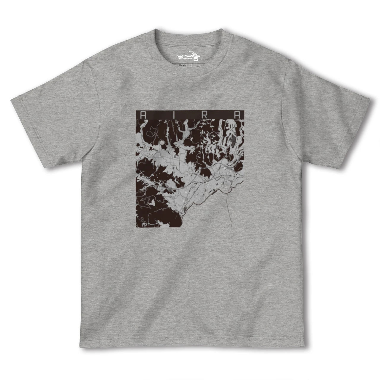 【姶良(鹿児島県)】地図柄ヘビーウェイトTシャツ