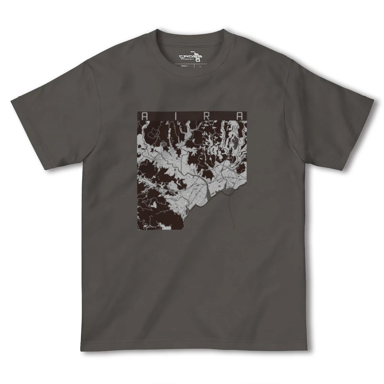 【姶良(鹿児島県)】地図柄ヘビーウェイトTシャツ