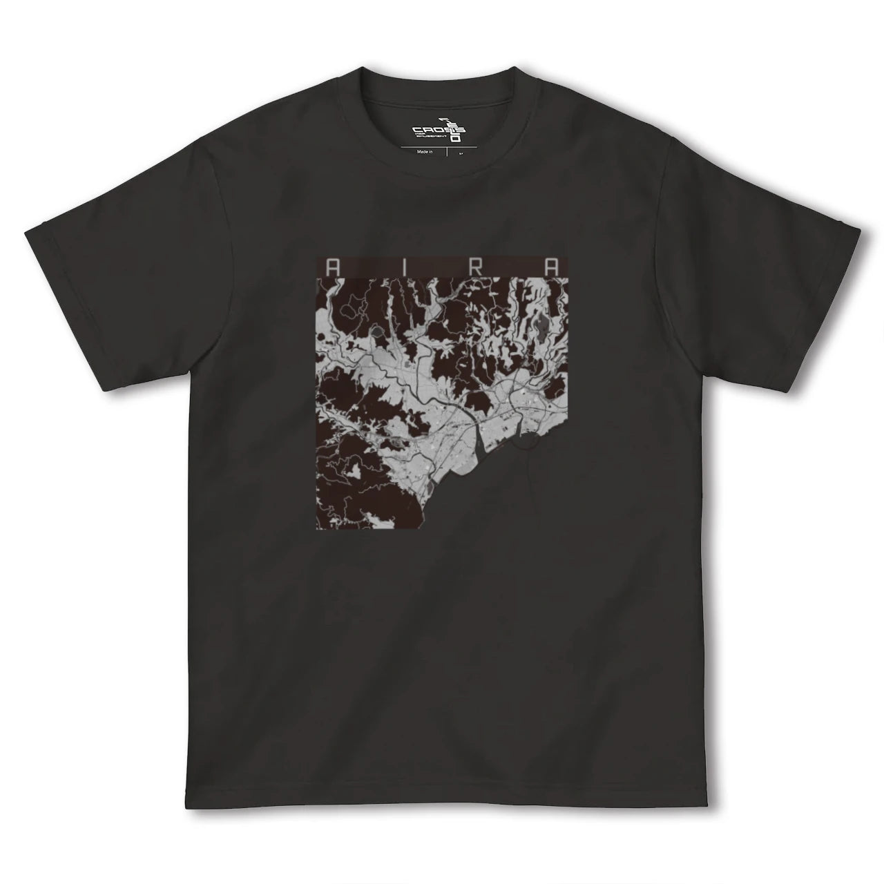 【姶良(鹿児島県)】地図柄ヘビーウェイトTシャツ