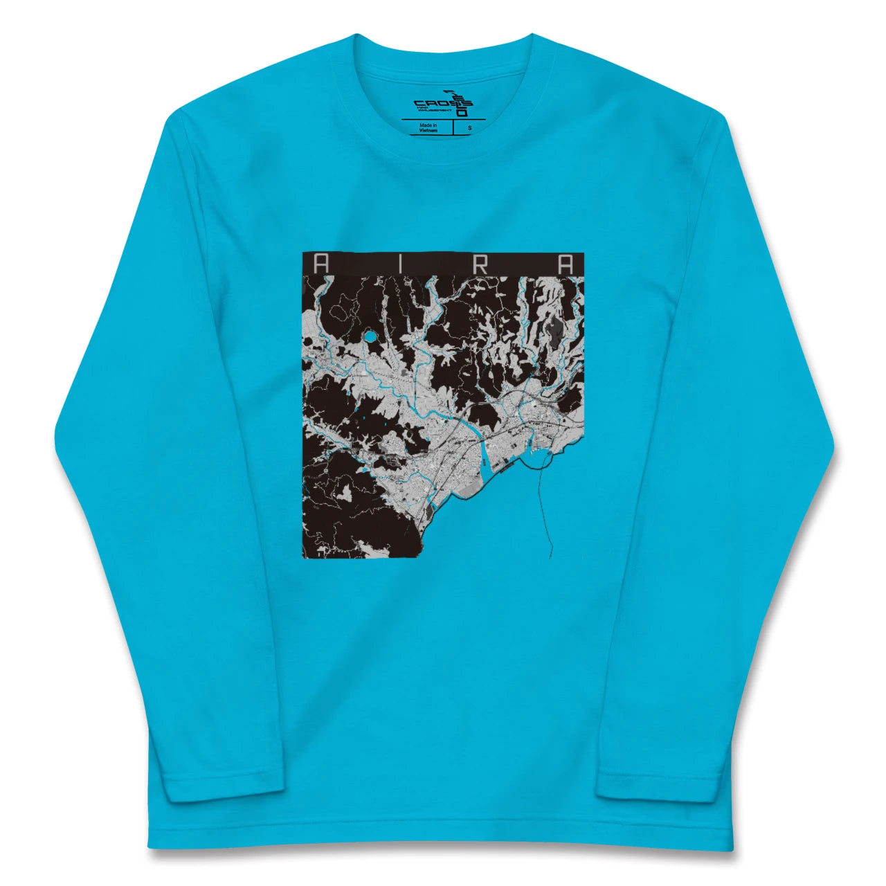 【姶良(鹿児島県)】地図柄ロングスリーブTシャツ