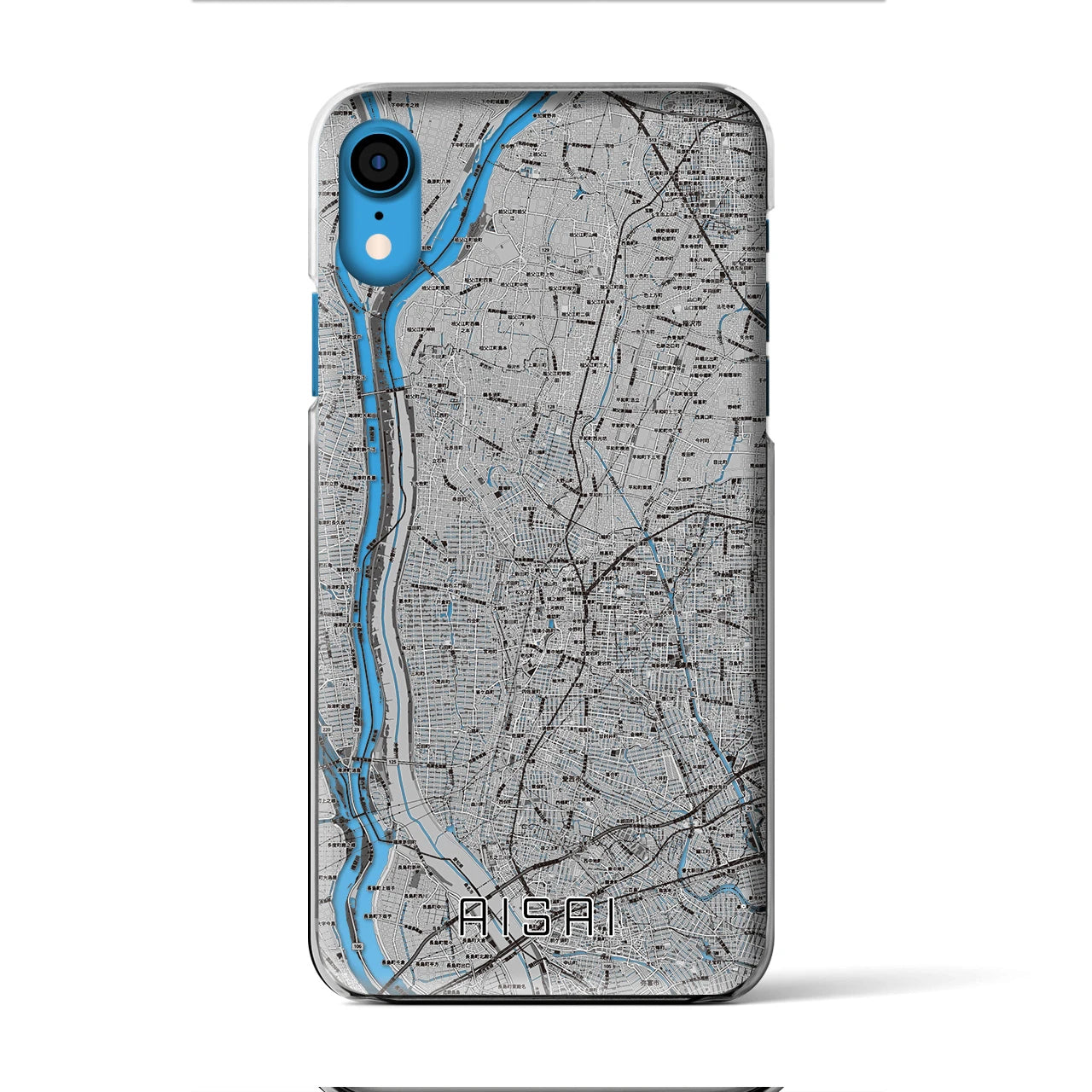 【愛西(愛知県)】地図柄iPhoneケース(クリアタイプ)