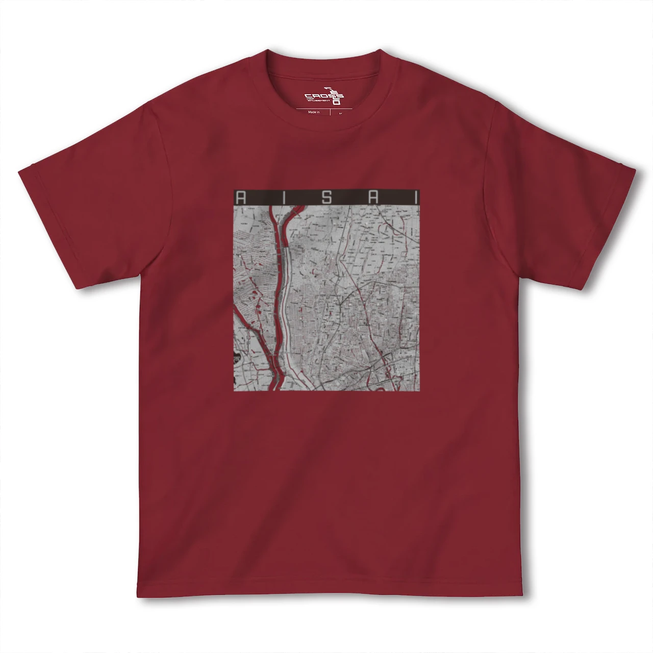 【愛西(愛知県)】地図柄ヘビーウェイトTシャツ