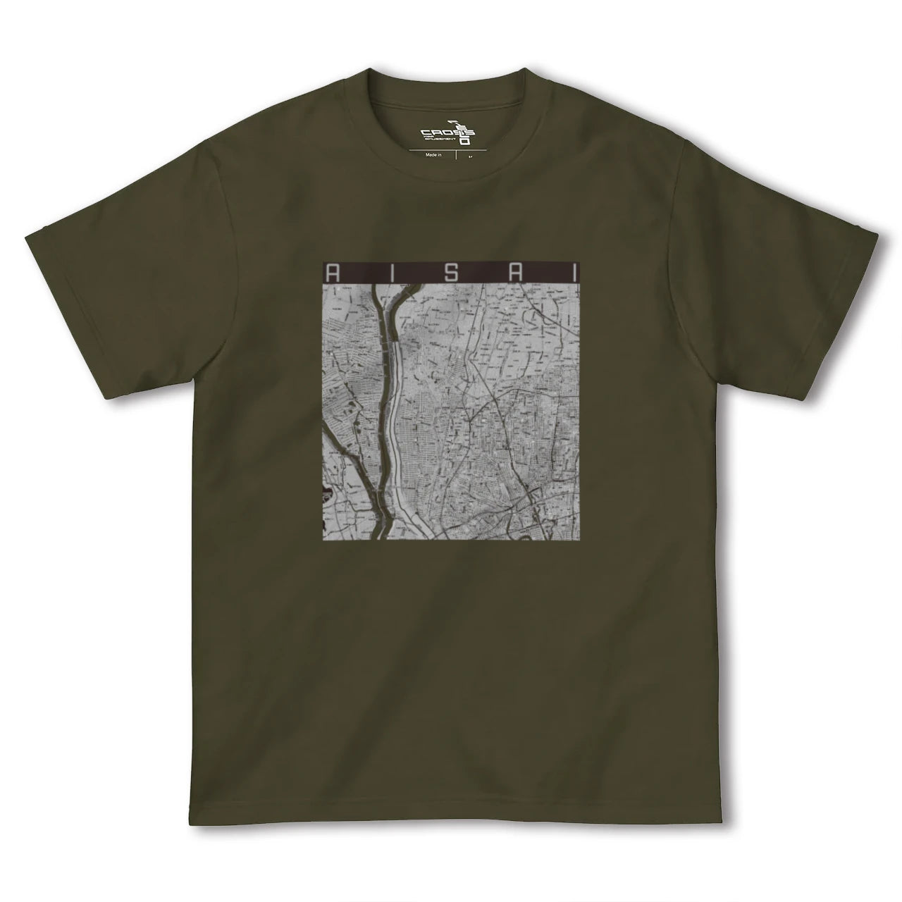 【愛西(愛知県)】地図柄ヘビーウェイトTシャツ