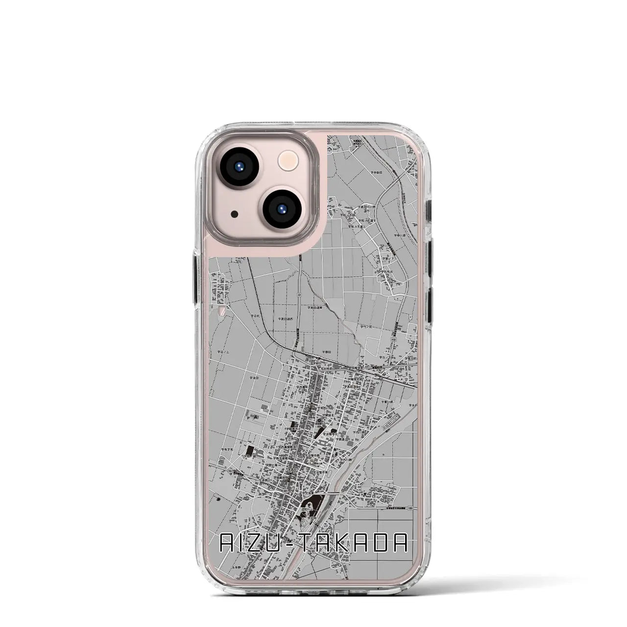 【会津高田(福島県)】地図柄iPhoneケース(MagSafeタイプ)