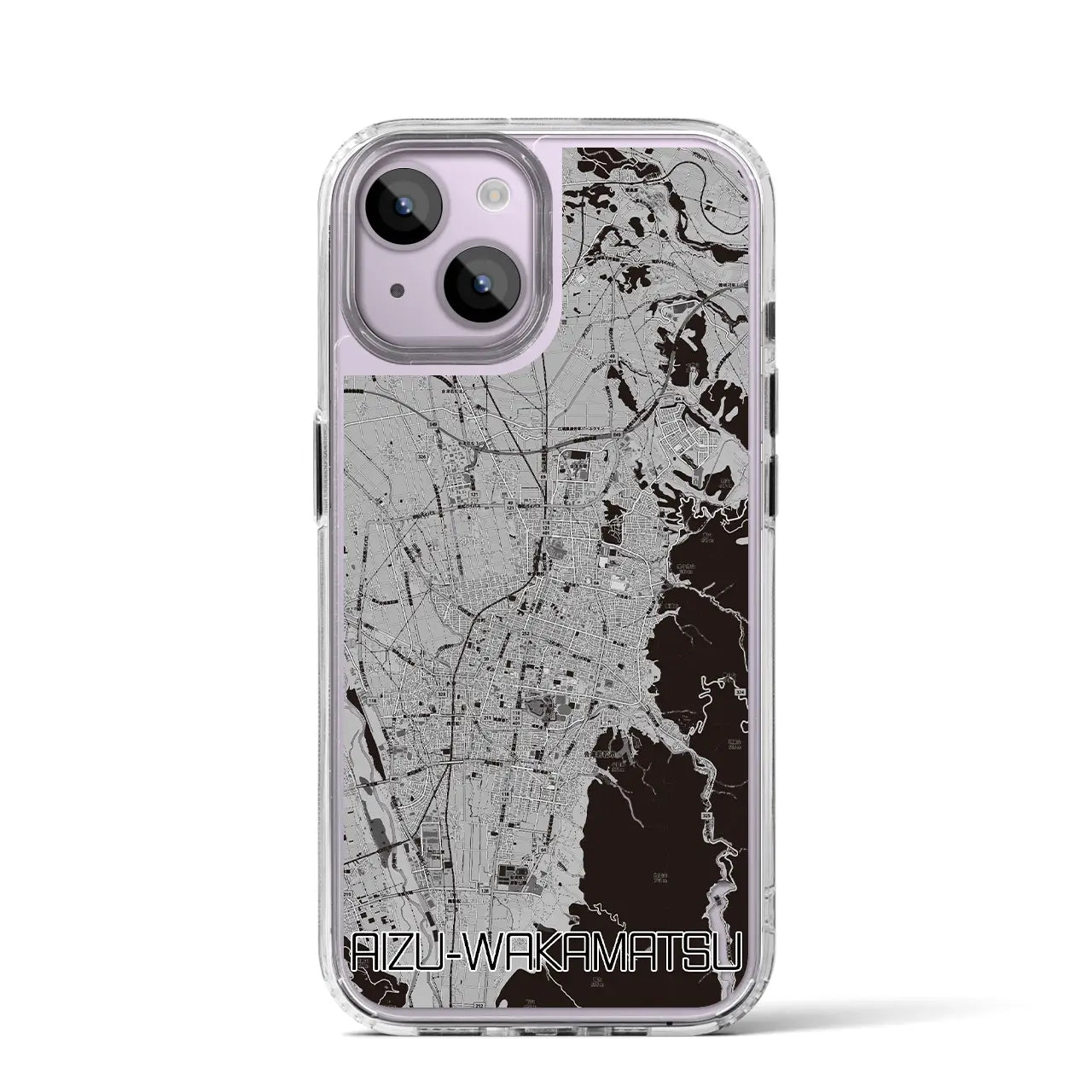 【会津若松(福島県)】地図柄iPhoneケース(MagSafeタイプ)