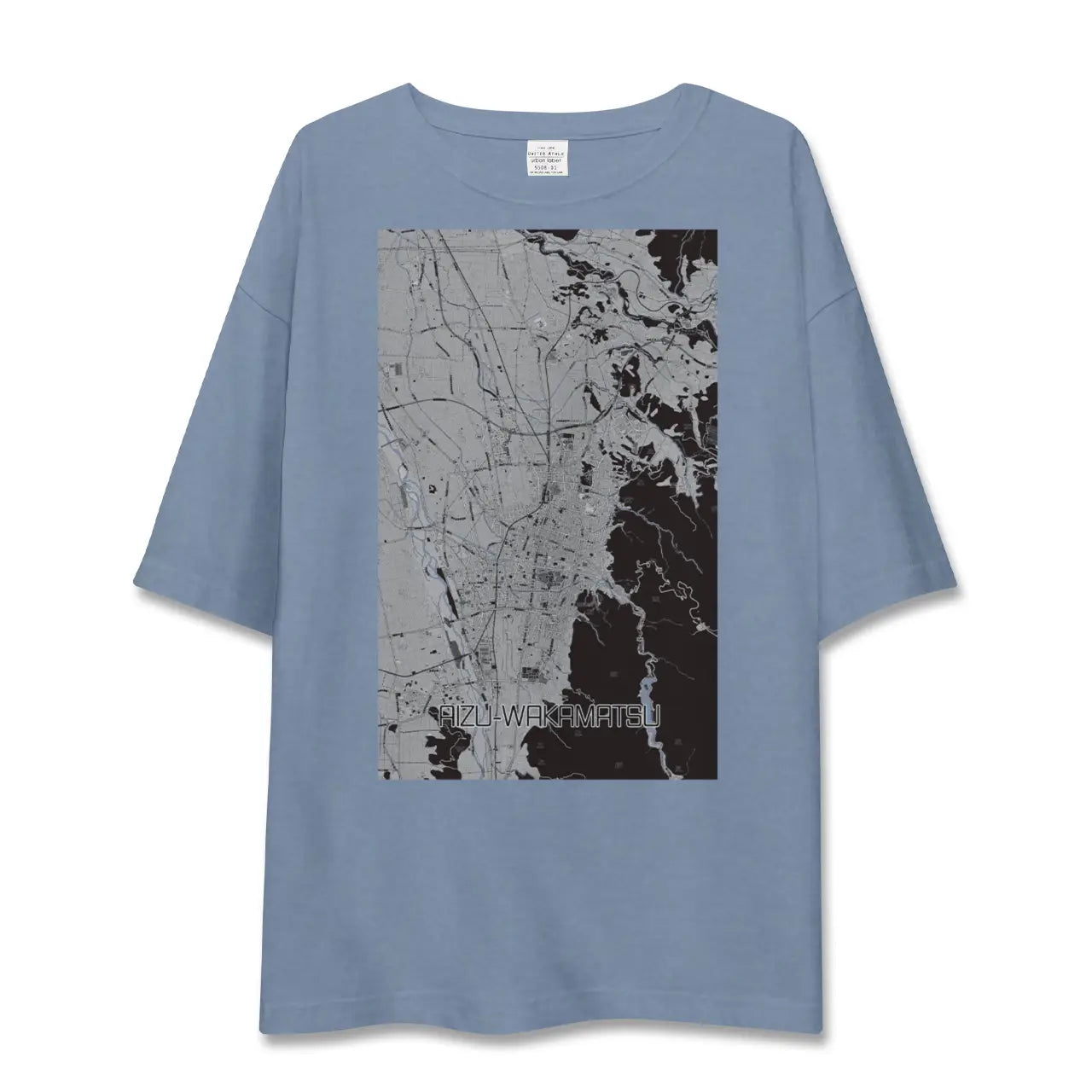 【会津若松(福島県)】地図柄ビッグシルエットTシャツ