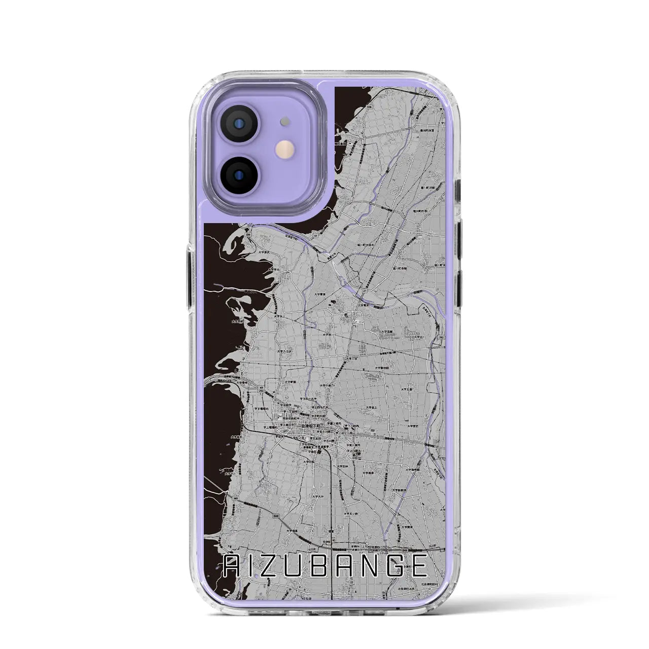 【会津坂下(福島県)】地図柄iPhoneケース(MagSafeタイプ)