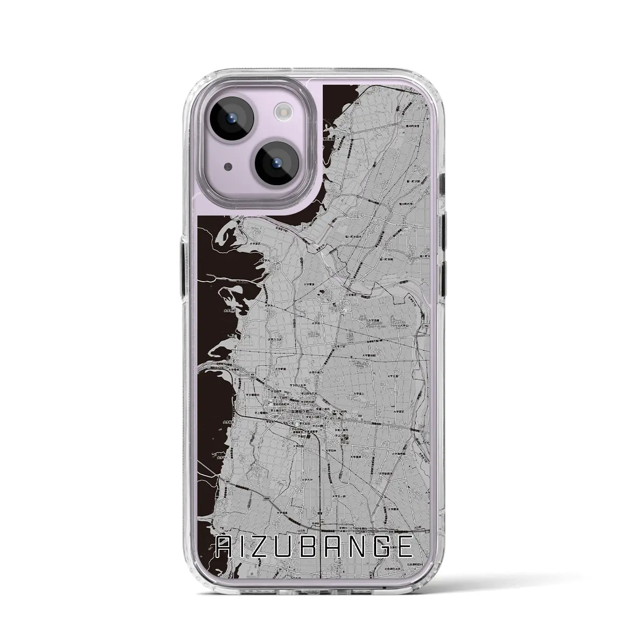 【会津坂下(福島県)】地図柄iPhoneケース(MagSafeタイプ)