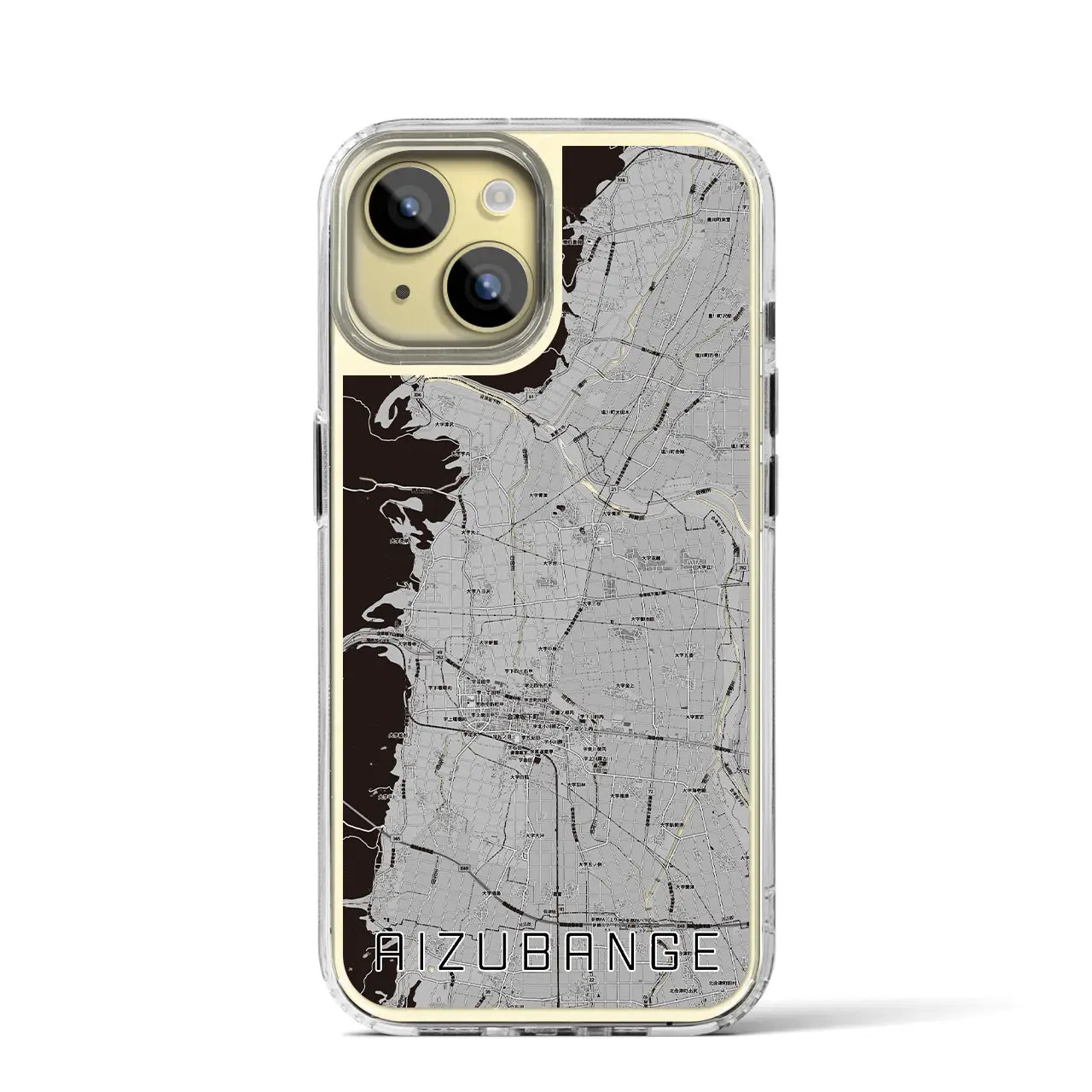 【会津坂下(福島県)】地図柄iPhoneケース(MagSafeタイプ)