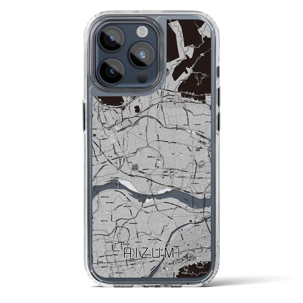 【藍住(徳島県)】地図柄iPhoneケース(MagSafeタイプ)