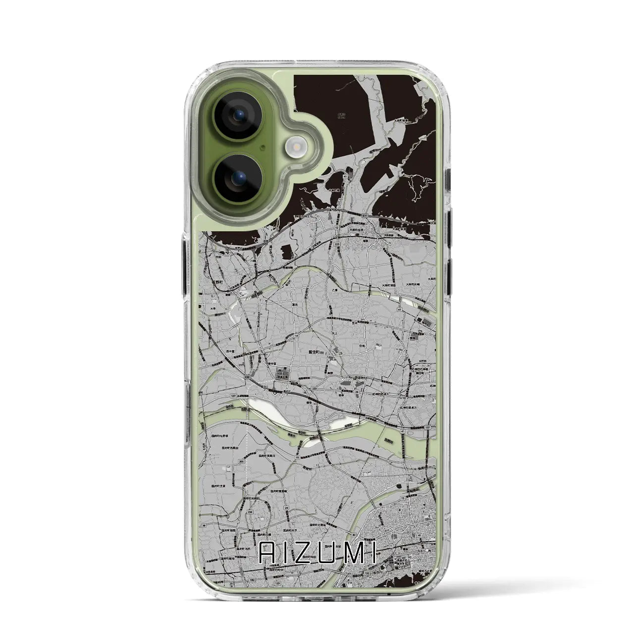 【藍住(徳島県)】地図柄iPhoneケース(MagSafeタイプ)